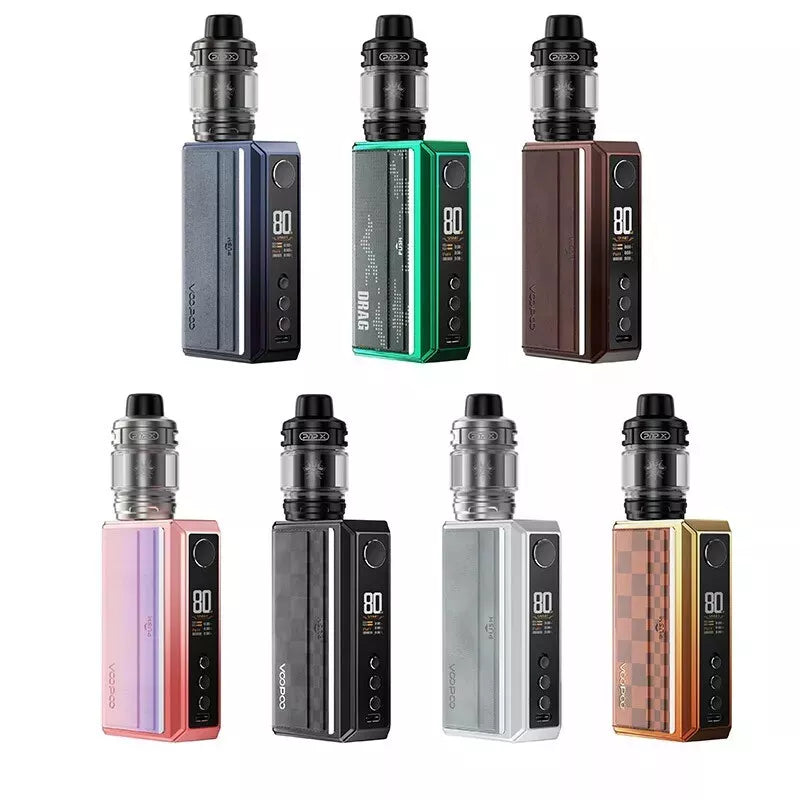 Voopoo Drag 5 Vape Kit – 177W Power, Dual 18650 Batteries, UForce-X Tank, PNP-X Coils, GENE TT2.0 Chip, Adjustable Airflow & USB-C Charging