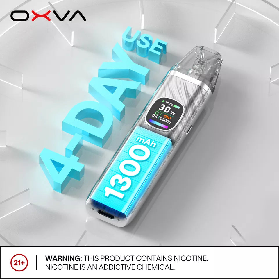 Oxva Xlim Pro 2 Pod Vape Kit – 1300mAh Battery, 5-30W Adjustable Output, 0.56-Inch HD Screen, Auto-Draw, V3 Top Fill Pod Compatibility, Type-C Charging
