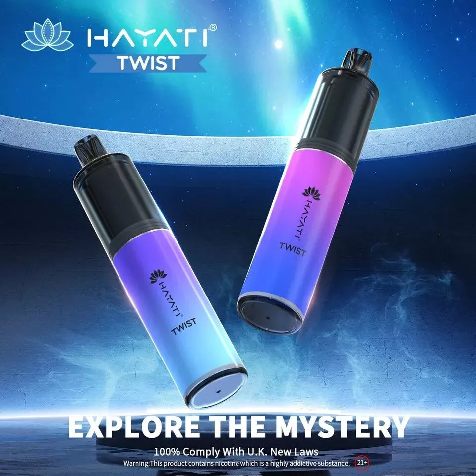 HAYATI TWIST 5000 PUFF Vape Pod Kit 20mg TPD Compliant | Box of 5