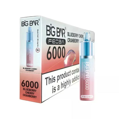 FEOBA | Big Bar 6000 Vape Kit 20mg vape 6000 Puffs | Box of 5