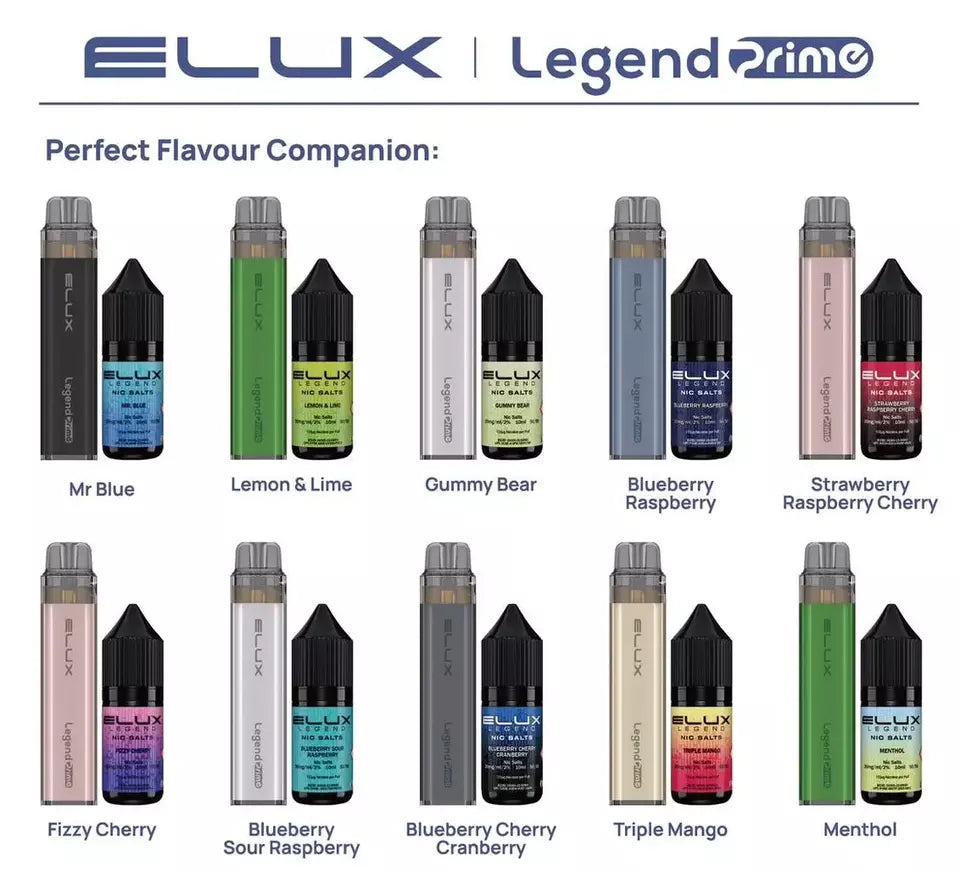 Elux Prime Refillable Pod Kit - 1 x Elux Nic Salt 20MG