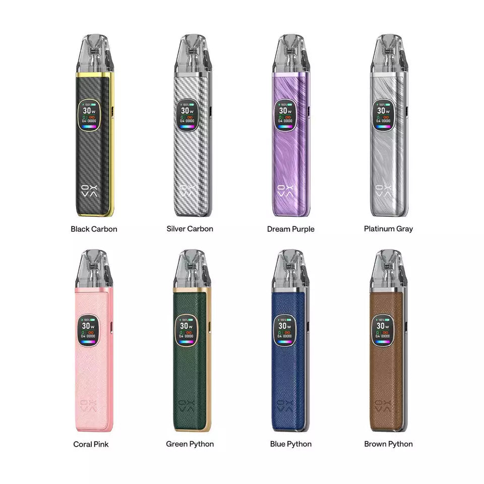 Oxva Xlim Pro 2 Pod Vape Kit – 1300mAh Battery, 5-30W Adjustable Output, 0.56-Inch HD Screen, Auto-Draw, V3 Top Fill Pod Compatibility, Type-C Charging