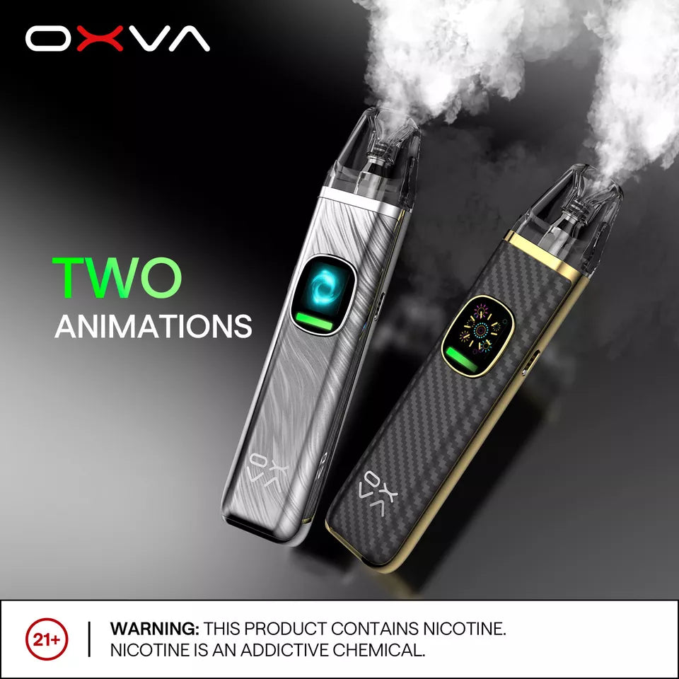 Oxva Xlim Pro 2 Pod Vape Kit – 1300mAh Battery, 5-30W Adjustable Output, 0.56-Inch HD Screen, Auto-Draw, V3 Top Fill Pod Compatibility, Type-C Charging