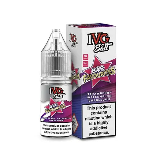 IVG Salt Bar Favourites Strawberry Watermelon Bubblegum Nic Salt