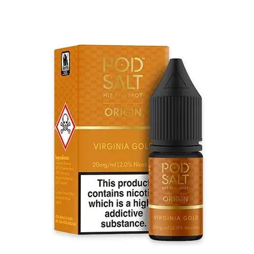 Pod Salt Origin Virginia Gold Nic Salt