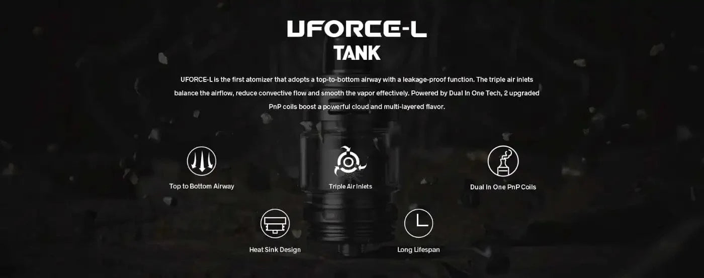 VooPoo UForce-L Vape Tank - Powerful Performance & Sub-Ohm Satisfaction